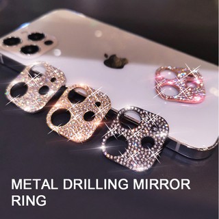 Cubierta De Metal brillante De Diamante De protección De Lente De cámara De Diamante Para Iphone 13/11/12 Pro Max Mini
