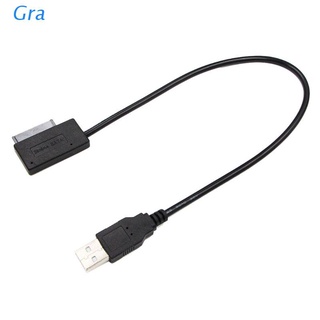 Gra USB 2.0 Mini Sata II 7+6 13Pin Adapter Converter Cable for Laptop CD/DVD ROM Kit