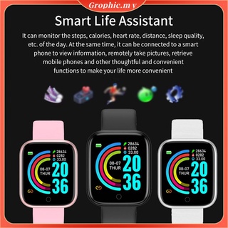 Y68s Smart Watch Fitness Tracker presión arterial Smartwatches impermeable Monitor de frecuencia cardíaca Bluetooth Smart reloj de pulsera