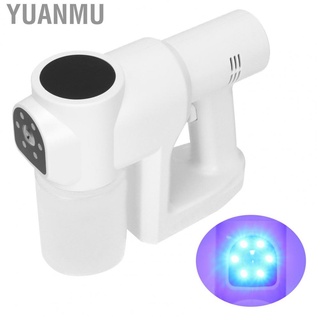 yuanmu desinfectante pulverizador eléctrico blanco inalámbrico de mano recargable atomizador con cable usb para limpieza del hogar