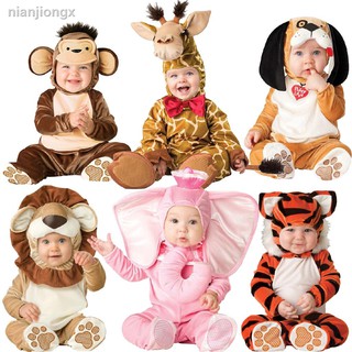 ❃baby Traje de Animal león unicornio Onesie Tigre mameluco para niños pijamas bebés Moda Baptismal ropa Trajes de foto disparar (1)