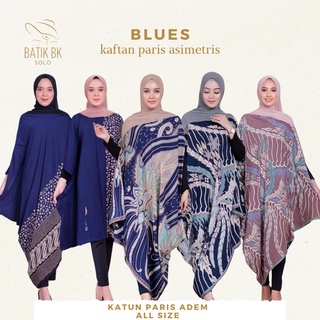 Blues asimétrico Paris KAFTAN Batik Solo (azul Caftan)