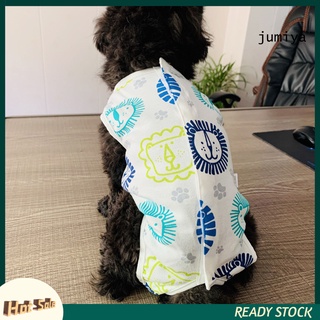 【Ready Stock】DSP--Pet Jumpsuit Printed Design Anti-lick Four-legged Dog Sterilization Suit for Indoor
