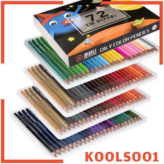 [KOOLSOO1] Lápices de colores 72 recuento artista calidad-coloración libro Set de lápices de colores para adultos y niños