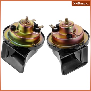 2 Pieces Basin Type Speaker Auto Car Universal Used 4A Dual-tone Snail Horn