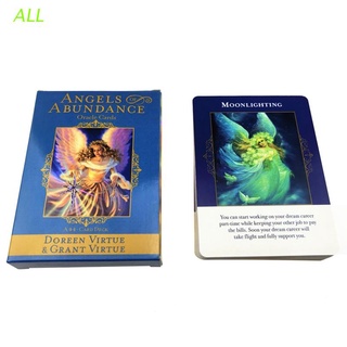all angels of abundance - juego de mesa de tarot (44 cartas, inglés, 44 cartas)