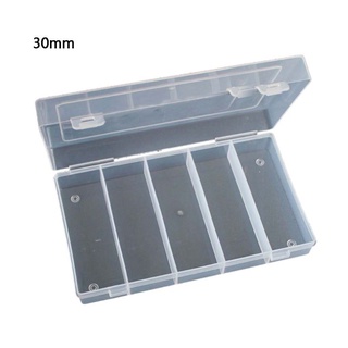Spmh - caja de almacenamiento Rectangular de plástico transparente para 100 unidades, 27 mm/30 mm, 5 unidades, 27 mm, tubo de monedas