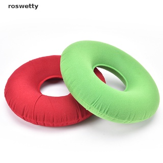 roswetty inflable anillo de goma redondo cojín de asiento médico hemorroide almohada donut +bomba co