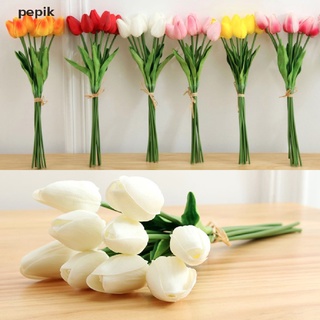 [pepik] flores de tulipán artificiales falsas ramo de flores falsas toque real casa boda fiesta decoración [pepik]