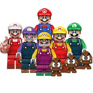Super Mario Minifigures Luigi Bloques Juguetes Niños Regalo