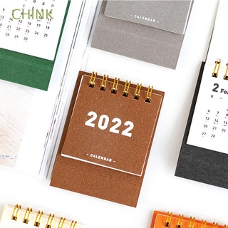 chink oficina decoración calendario simple agenda organizador diario horario mini anual escritorio suministros escolares planificador