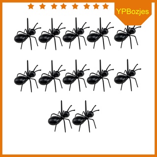 12pcs hormigas reutilizables en forma de horquillas palos de cóctel púas de fiesta suministros de servicio
