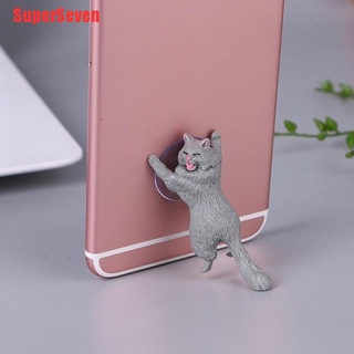 SuperSeven lindo gato teléfono móvil titular de la ventosa de escritorio soporte de la tableta Stent gatito regalos (5)