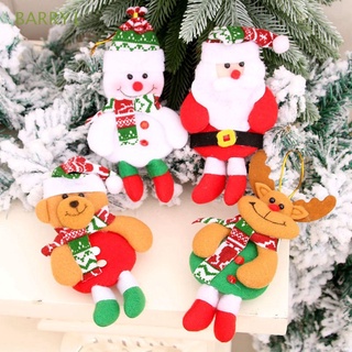 Barry1 decoración del hogar árbol de navidad decoración de Santa Claus muñeco de nieve alce oso juguete muñeca colgante de navidad lindo peluche colgante suministros de fiesta suave adornos decorativos