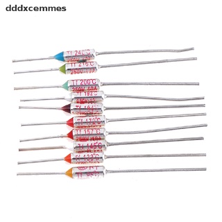 [dddxcemmes] 10pcs 95°C/133°C/145°C/157°C/172°C/184°C/192°C/200°C/216°C/240°C Thermal Fuse ♨HOT SELL