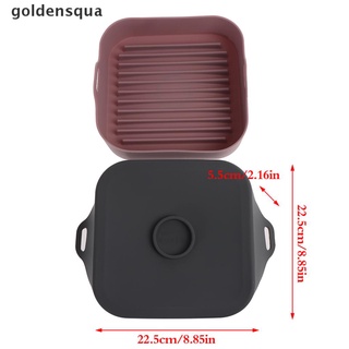 [goldensqua] airfryer olla de silicona multifuncional freidoras de aire accesorios de horno pan frito ch [goldensqua]