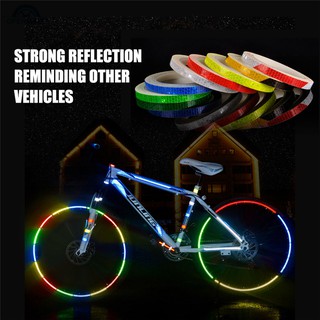 OM 1cmX800cm Cinta Reflectante Fluorescente Para Camión , Coche , Bicicleta , Motocicleta , Rueda De Cierre