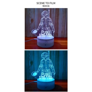 Factory cross-border customizable 3d small night lamp color touch creative gift three-dimensional dream acrylic competit (9)