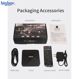 D905 caja De TV Android soporte 3d equipo De video Hdmi reproductor Multimedia 4G+32G bigbar