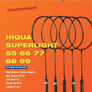 ¡nuevo! La raqueta de bádminton Original HiQua Super Light más barata