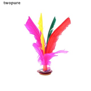 [twopure] colorido pluma china Jianzi pie juego de deportes Kicking volante [twopure]