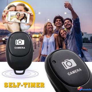 control remoto portátil del obturador de la cámara, control bluetooth obturador de fotos selfie selfie cámara selfie botón android ios creat3c