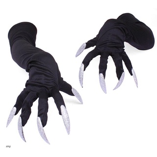 sing - guantes de disfraz de halloween con uñas, uñas, garras