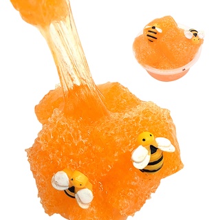 [sudeyte] 60 ml abeja niños adultos limo juguete alivio del estrés plastilina perfumada arcilla de barro esponjoso