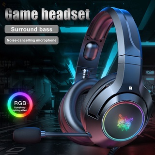 tmw Gaming Headphones Headset Deep Bass Stereo Wired Gamer Earphone Microphone with Backlit for RGB Desktop PC