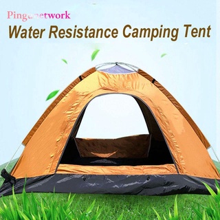 PINGUNETWORK High Quality Camping Tents PU500mm Hiking Traveling Accessories 1~4 Person Tent Single Layer 2 Sizes Water Resistance with Carry Bag Ultralight/Multicolor
