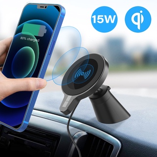15W Qi Wireless Car Charger Magnetic Phone Holder For iPhone 12 Samsung GEN