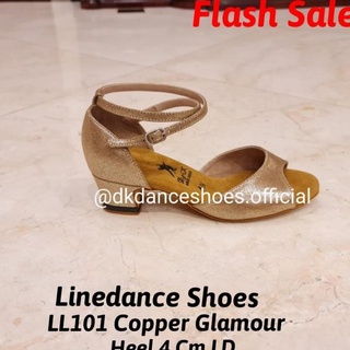 Zapatos de baile forrados, zapatos de baile (Ll101 Copper Gl 4Cm) D&K zapatos de baile