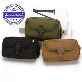 READY STOCK Military Camo Molle Bag Tactical Belt Waist Wallet For 6.5" EDC Phone Utility Pack X0C1
