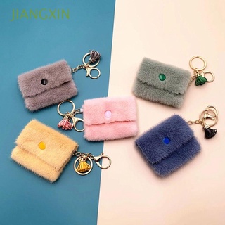 Jiangxin accesorios de joyería llavero de coche delicado baratijas mochila decoración Mini cero cartera llavero de felpa Multicolor