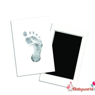 bebé recién nacido huella de la huella de los fabricantes de la almohadilla de tinta limpia táctil con papel de impresión (3)
