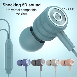 [paulom] auriculares con cable universal ligero con conector de 3,5 mm, aislamiento de ruido