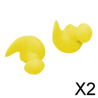 [DYNWAVE2] 2x tapón de baño para orejas, ducha, cancelación de ruido, con estuche amarillo