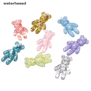 (waterheaed) 10 Unids/Set Resina Candy Bear Charms Colgantes Hallazgos De Joyería DIY Fabricación De Manualidades En Venta