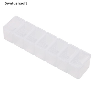 [sweu] 7 días tablet pill box titular semanal medicina almacenamiento organizador contenedor caso bfd