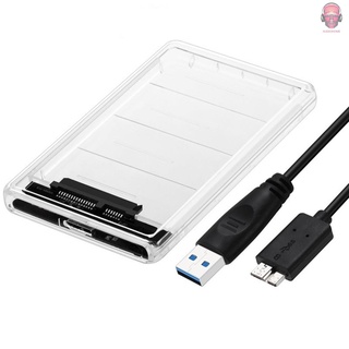Caja de disco duro externo USB caja de disco duro transparente USB Micro a SATA caja de disco duro