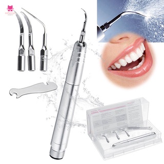Dental Ultrasonic Air Scaler 4/2 Holes Scaling Handpiece Set with Tips G1 G2 P1
