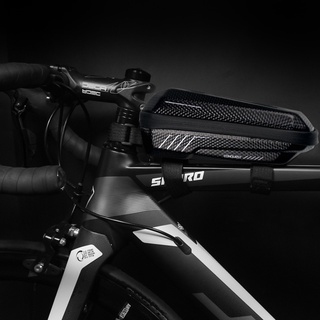 hermosa bicicleta superior tubo frontal viga bolsa de ciclismo bolsa eva caso impermeable bolsa de bicicleta