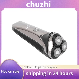 chuzhi afeitadora eléctrica recargable impermeable flotante cortador barba trimmer 5w