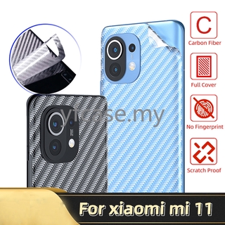 Xiaomi Mi11 5G Película Trasera Mi 11 Note 10 10T Pro Lite Redmi 9s 9T 10 9 Max 9A 9C Protector De Pantalla Transparente De Fibra De Carbono Pegatina