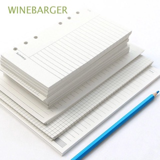 winebarger papelería cuaderno recambio estudiantes carpeta dentro página papel recarga mensual 45 hojas cuadrícula punto a5 a6 a7 espiral carpeta hoja suelta página interior