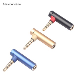 hom 3.5mm Male to Female Adapter 90 Degree Right Angle Converter L-shaped Elbow