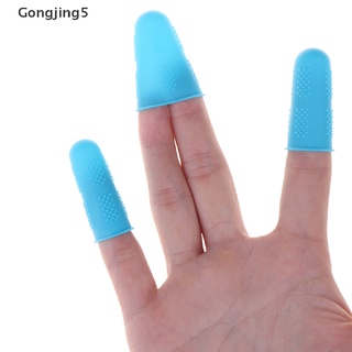 Gongjing5 - juego de 3 fundas de silicona para dedos, antideslizantes, para dedos