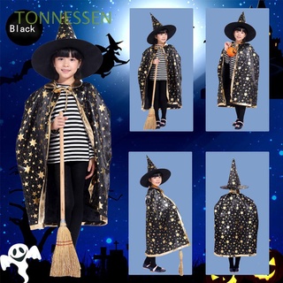 tonnessen gorras cosplay capa disfraces mostrar disfraces halloween capa bruja ropa ropa capa sombrero conjuntos niños bruja cosplay rendimiento disfraces (1)