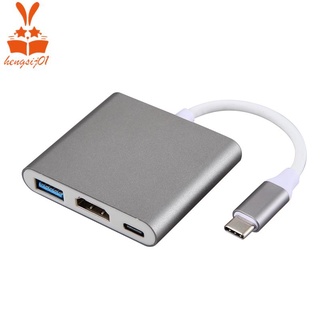 Adaptador USB-C HDMI USB Tipo C A HDMI Cable USB C HDMI 4K USB-C 3 Hub Para for Apple MacBook Aire MacBook