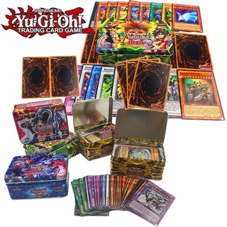 41Pcs caja de hierro YuGiOh juego de cartas versión inglés juego familiar juguete coleccionable